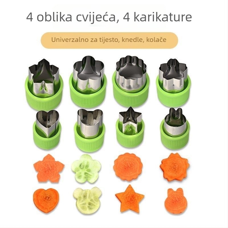 Dječja forma za dumplings i embossing leptir-rezanci - metalni alat, brend Unique