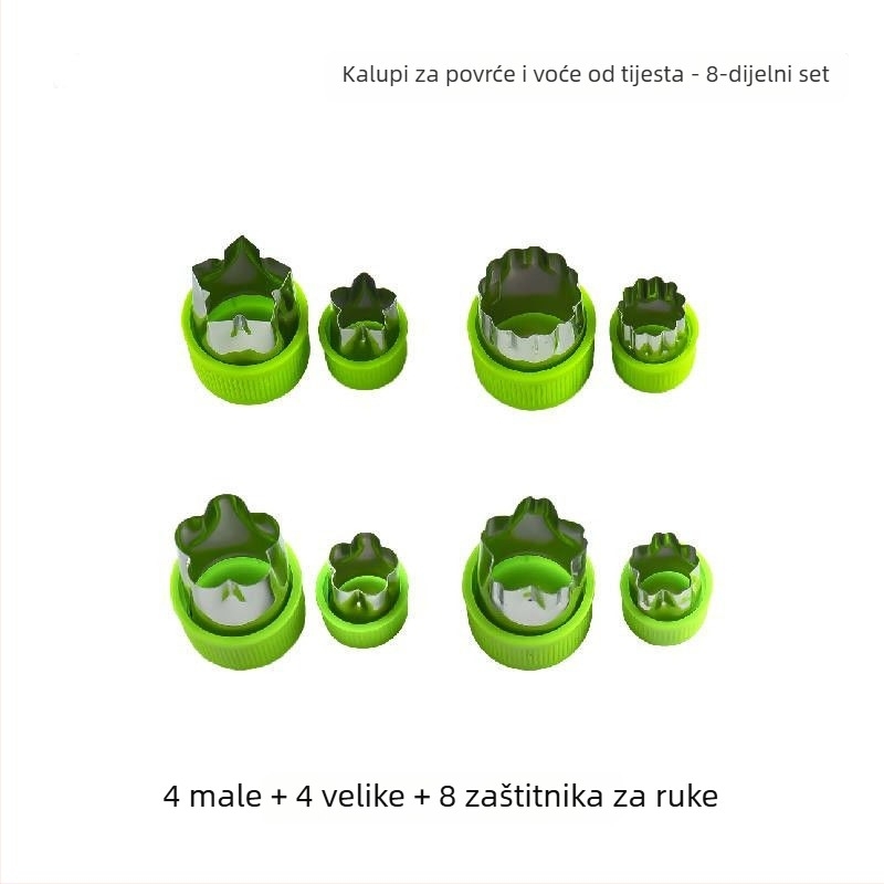 Dječja forma za dumplings i embossing leptir-rezanci - metalni alat, brend Unique