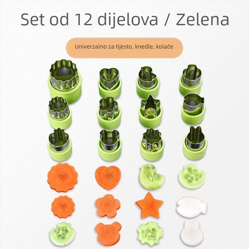 Dječja forma za dumplings i embossing leptir-rezanci - metalni alat, brend Unique