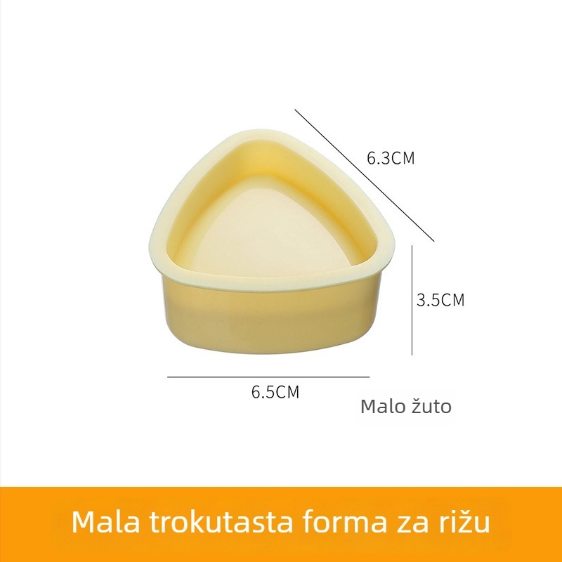 Trokutni kalup za rižine kuglice – plastika, za izradu sushija kod kuće, sigurno za djecu
