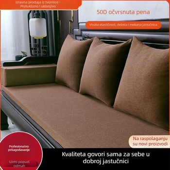 Jastučić za kauč za sve sezone, imitacija lana, 95% lana, Nantian bay, moderni minimalistički stil s punim zatvaračem