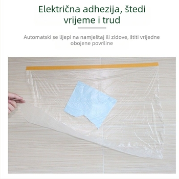 Prozirno zaštitno pokrivalo za namještaj, prilagodljivo, jednostavan stil, za spavaću sobu