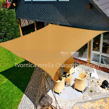 Trojkutna sjenila tkanina od poliestera, 160GSM, vodootpornost 300, PU premaz, bez montaže