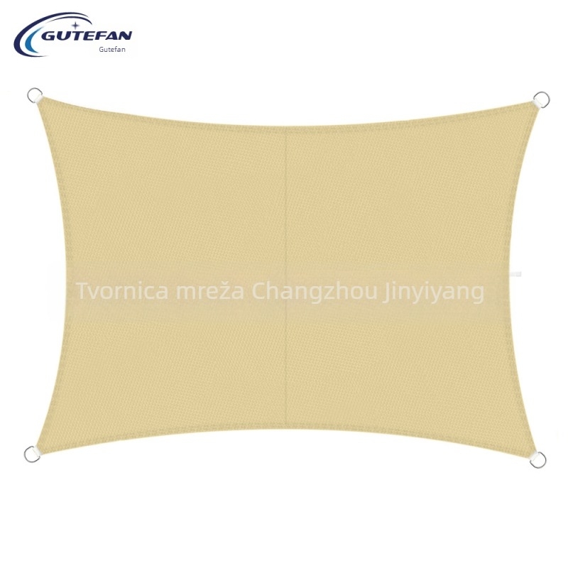 Trojkutna sjenila tkanina od poliestera, 160GSM, vodootpornost 300, PU premaz, bez montaže