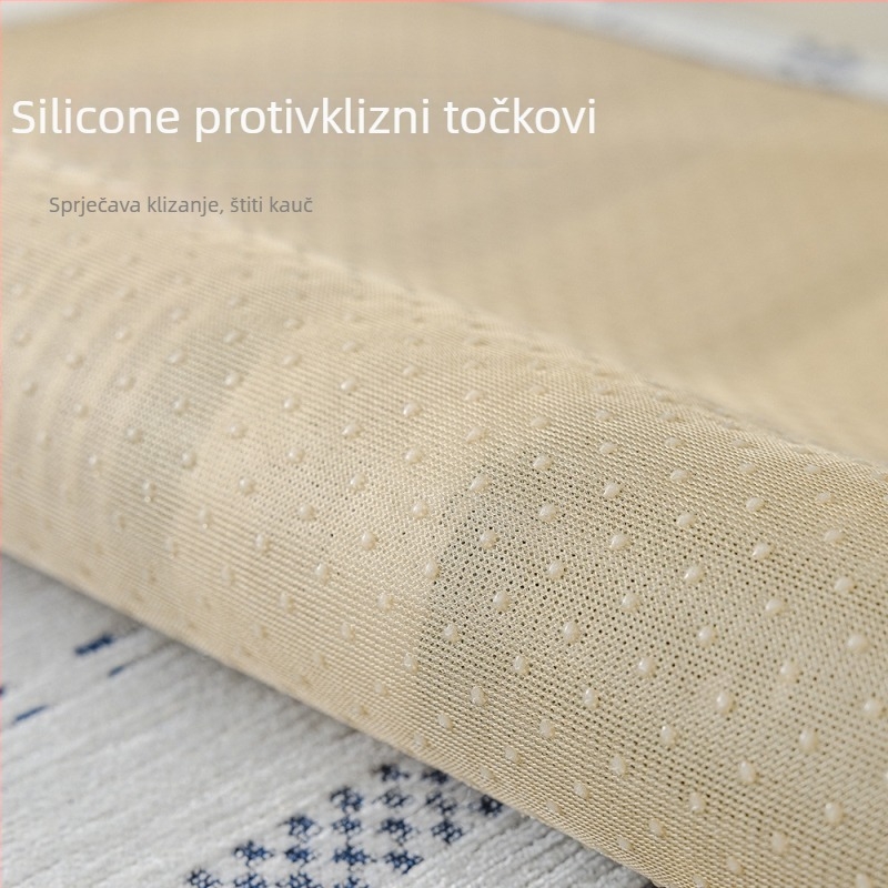 Chenille jastučnica za kauč – doily tip sa geometrijskim uzorkom, za modularni kauč, minimalističkog stila (Materijal: chenille; Uzorak: geometrijski; Pogodno za modularni kauč; Stil: minimalistički; Oblik: doily-tip)