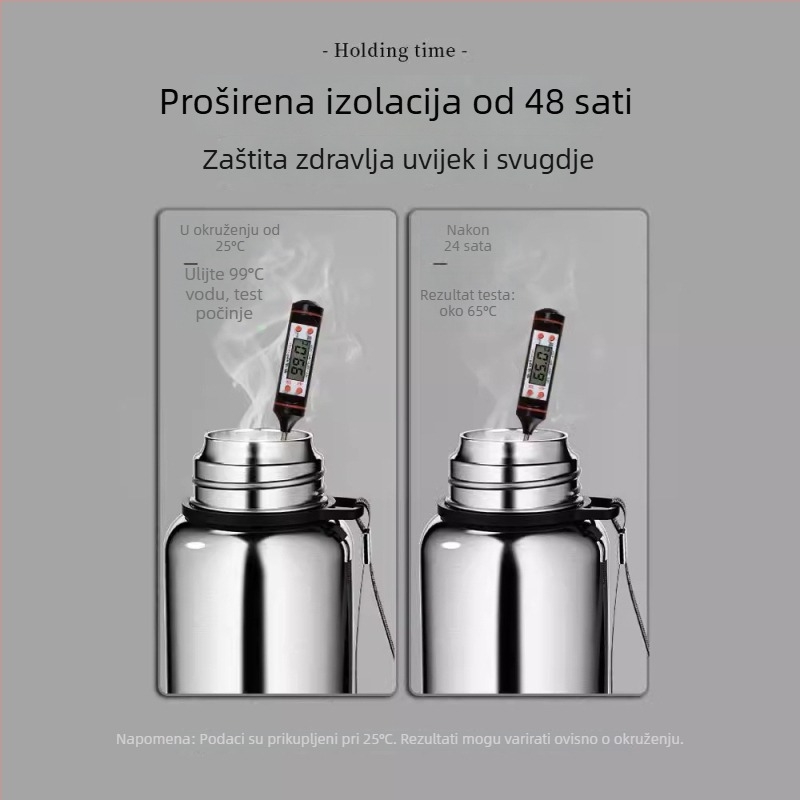 Termos šalice od nehrđajućeg čelika 316 s unutarnjim dijelom 316 i vanjskim dijelom 304, izolacija 12–24 sati