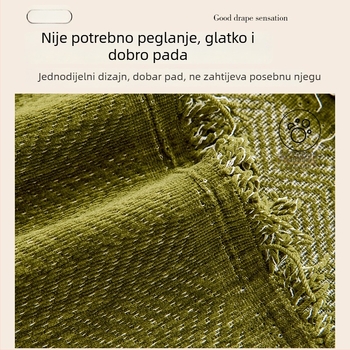 Krpa za kauč Chenille, prugasti uzorak, univerzalna upotreba, zimska sezona 2025, prilagođena obrada