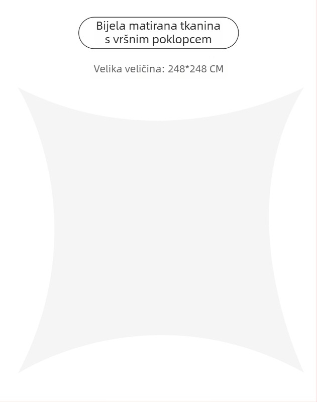 Automatska brza otvarajuća kupolna šator za kampiranje; otporan na vjetar i kišu; jednostruka konstrukcija; šipke od vlaknastog materijala; vanjski, unutarnji i pod od Oxford platna; težina 8,6 kg; vanjska vodootpornost >3000 mm; pogodna za proljeće i jese
