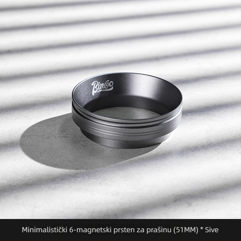 Ručka za espresso portafilter s magnetskim prstenom za prašinu, 51/53/58 mm, aluminijska legura