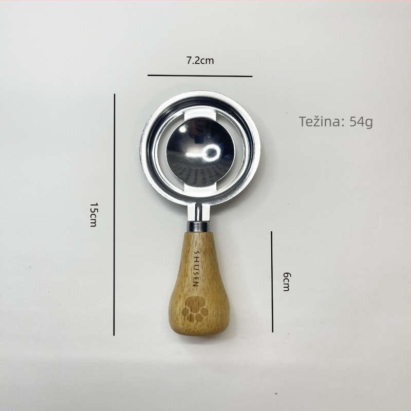 Mućkalica za jaja i odvajač bjelanjaka, presa za pire - 8-dijelni set kuhinjskih alata od nehrđajućeg čelika s ručkama od gumenog drveta