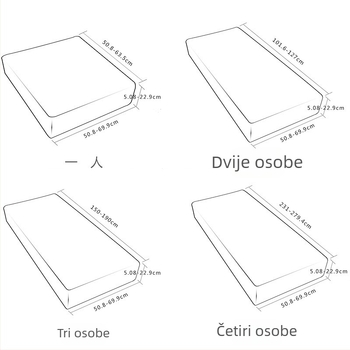 Navlaka za jastuk kauča — minimalistički stil, jednobojni uzorak, poliester, kompatibilan s modularnim/uglovim kaučem, mogućnost prilagodbe, glavni sadržaj tkanine 90%