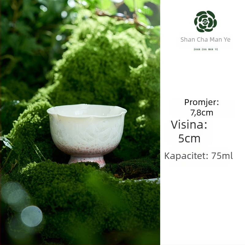 Gongfu porcelanska šalica za čaj, kineski stil, podrijetlo Fujian, jednosedna šalica, idealan poslovni poklon