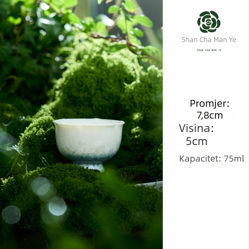 Gongfu porcelanska šalica za čaj, kineski stil, podrijetlo Fujian, jednosedna šalica, idealan poslovni poklon