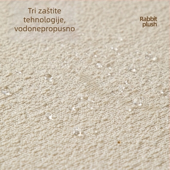 Navlaka za sofu - vodootporna Teddy Fleece, univerzalna prilagodba, minimalistički stil, jednobojni uzorak