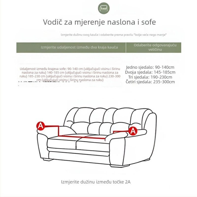 Navlaka za kauč od jacquard baršuna, otporna na ogrebotine mačaka, jednobojna, potpuno pokrivanje, plišani završni sloj