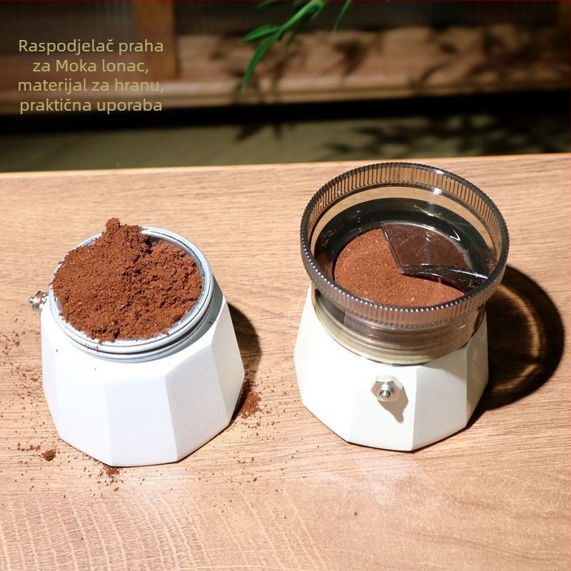 Dávkovač praška za moka lonac – ABS, moderni minimalistički stil, 100 g, prilagodljiv, pogodan za ured, dom, vani i kafić