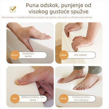 Jastuk za kauč od spužve, univerzalni stil, minimalistički stil, 65D visoke gustoće, prilagodljiv, Brend: Cotton Monkey