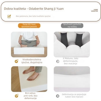 Jastuk za kauč od spužve, univerzalni stil, minimalistički stil, 65D visoke gustoće, prilagodljiv, Brend: Cotton Monkey