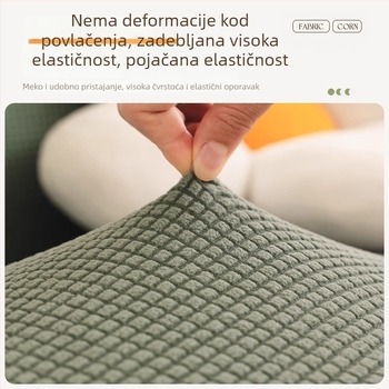Elastičan prekrivač za kauč s zaštitom od ogrebotina mačaka, polarni flis, potpuno pokrivanje, univerzalno za sve četiri sezone, zaštita od prašine