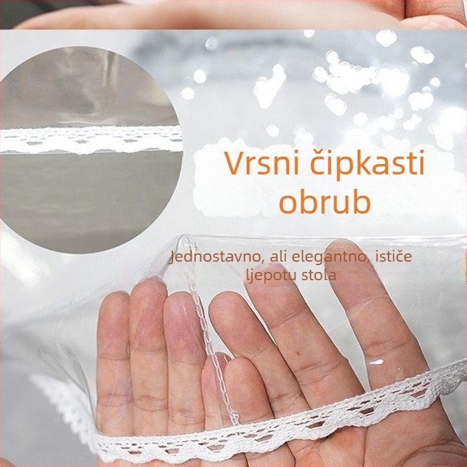 Prozirna PVC podloga za stol za roštilj – otporna na visoke temperature, protuklizna, otporna na habanje, otporna na ulja, toplinska izolacija