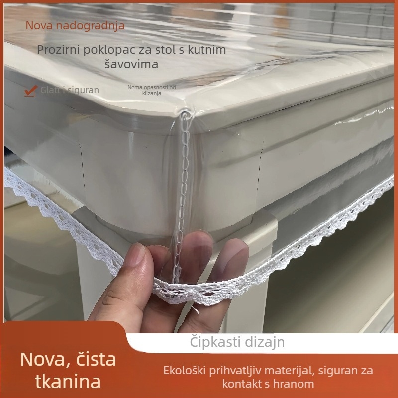 Prozirna PVC podloga za stol za roštilj – otporna na visoke temperature, protuklizna, otporna na habanje, otporna na ulja, toplinska izolacija