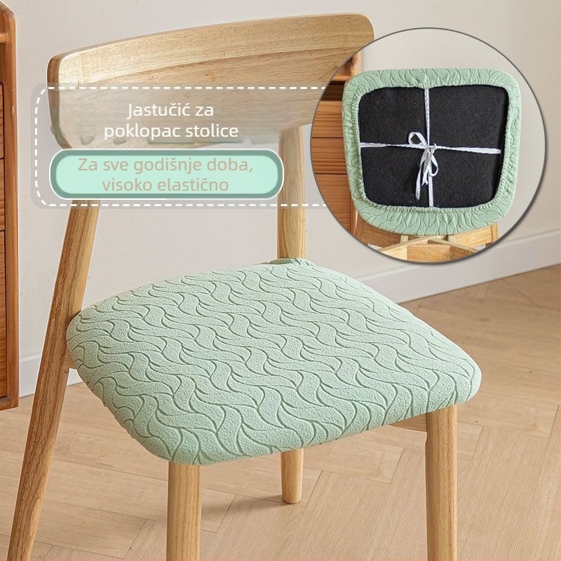 Stolnjak s geometrijskim uzorkom, kvadratnog oblika, nordijski stil; materijal: tkanina; protuklizni, hladan dodir, otporan na ogrebotine mačaka.