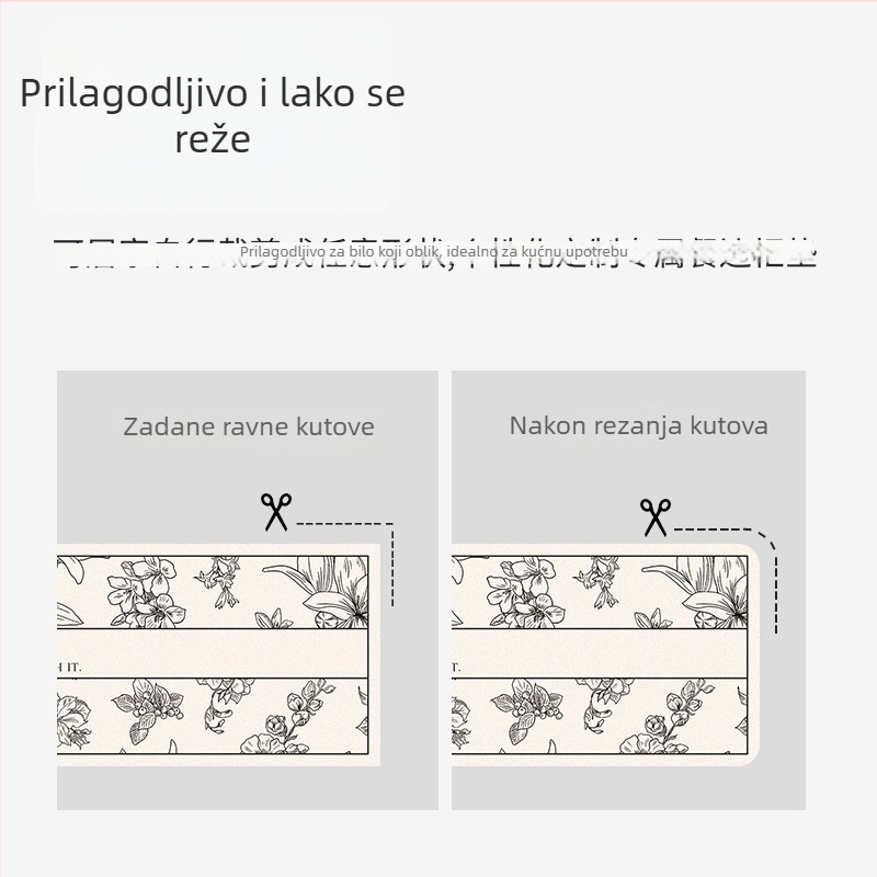 PVC zaštitna podloga za stol – pravokutna, višestruka upotreba, upija vodu, otporna na mrlje, moderni minimalistički stil