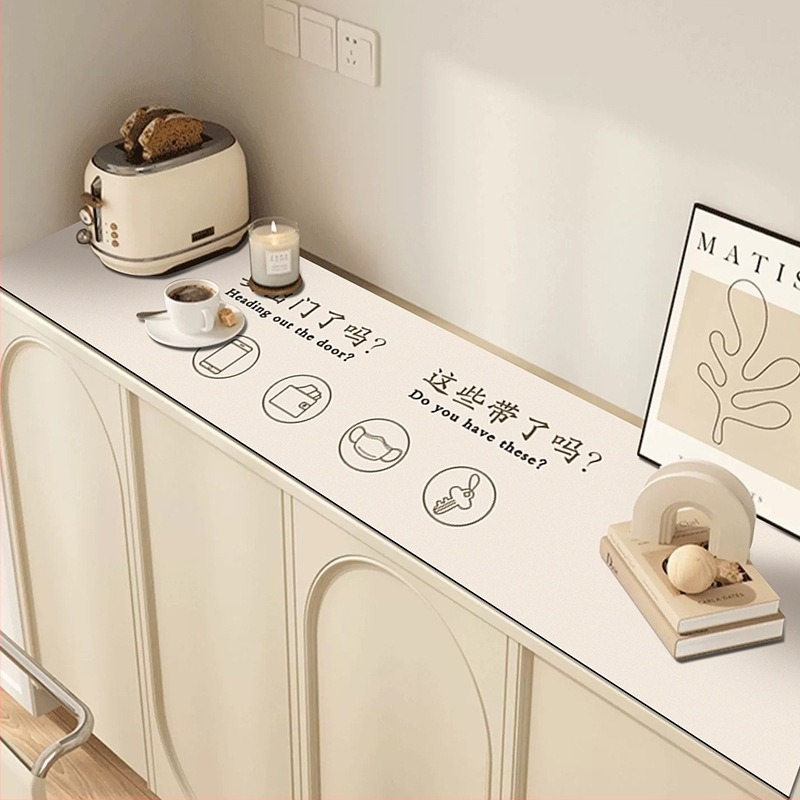 PVC zaštitna podloga za stol – pravokutna, višestruka upotreba, upija vodu, otporna na mrlje, moderni minimalistički stil