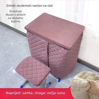 Stolni prekrivač od poliester-pamuka, pravokutnog oblika, otporan na prašinu, modernog minimalističkog stila