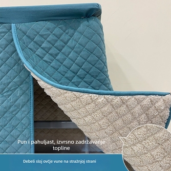 Stolni prekrivač od poliester-pamuka, pravokutnog oblika, otporan na prašinu, modernog minimalističkog stila