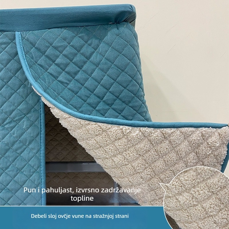 Stolni prekrivač od poliester-pamuka, pravokutnog oblika, otporan na prašinu, modernog minimalističkog stila