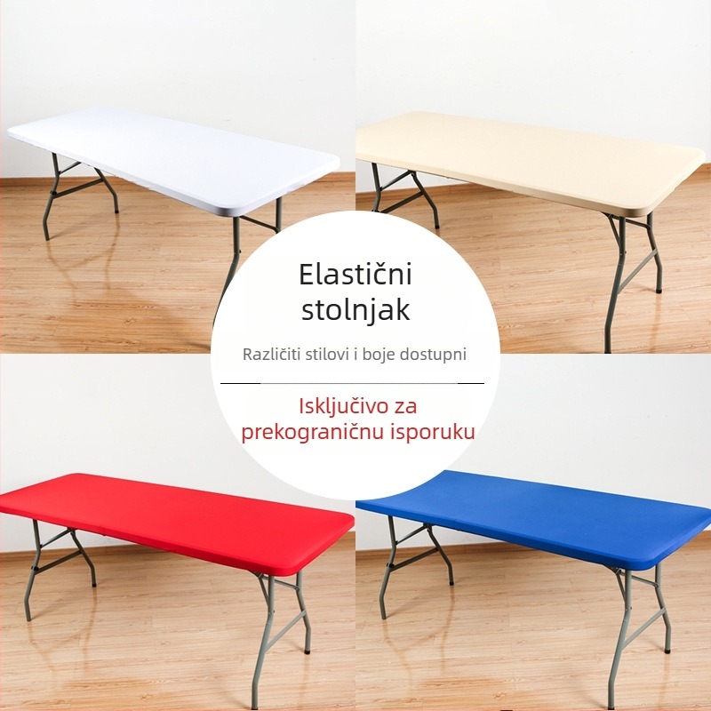 Stolnjak - protuklizni, otporan na habanje, otporan na prašinu, uklonjiv i periv, pravokutnog oblika, moderni minimalistički jednobojni dizajn, za kuću i ured