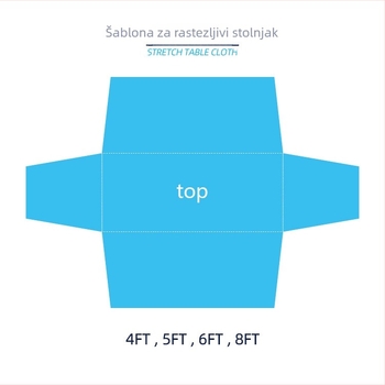 Stolnjak od elastične tkanine s logom otisnutim toplinskim transferom - Višenamjenski, pravokutni oblik, moderni minimalistički stil, uzorak 19312873592