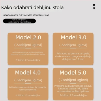 Okrugli PVC podmetač za stol, jednofarbni uzorak