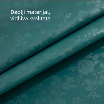 Kvadratni PVC stolnjak, vodootporan, otporan na prašinu i ulje, moderni minimalistički stil, uzorak biljaka i cvijeća.