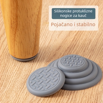 Mingshuo Protuklizne nožne podloške za namještaj – za stolove, stolice i sofe, kvadratni PVC, nordijski stil