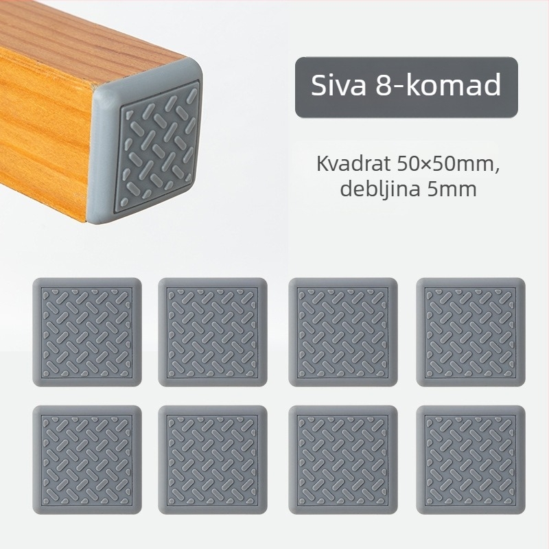 Mingshuo Protuklizne nožne podloške za namještaj – za stolove, stolice i sofe, kvadratni PVC, nordijski stil