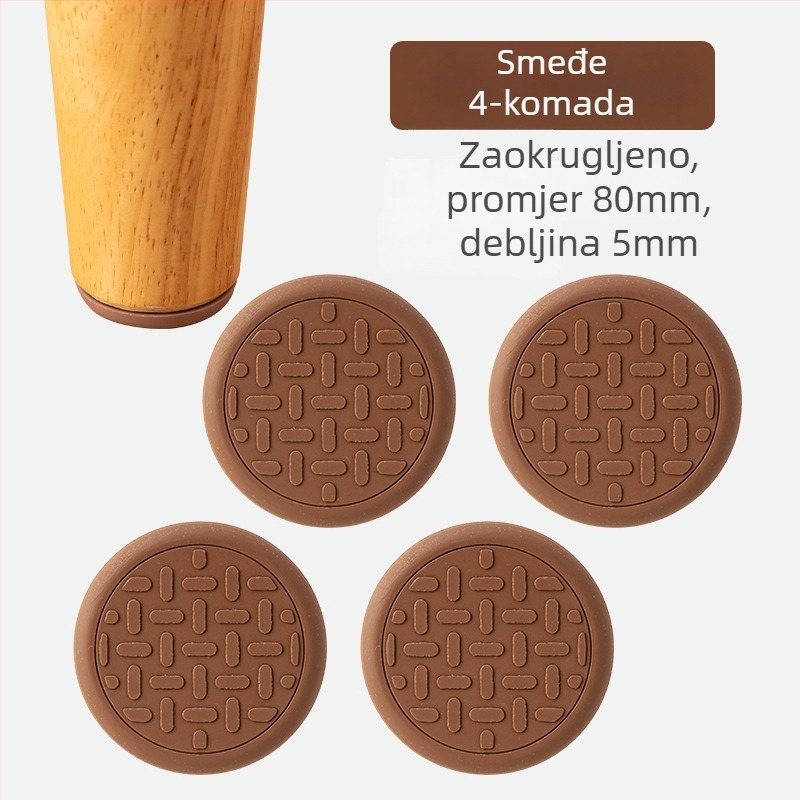 Mingshuo Protuklizne nožne podloške za namještaj – za stolove, stolice i sofe, kvadratni PVC, nordijski stil