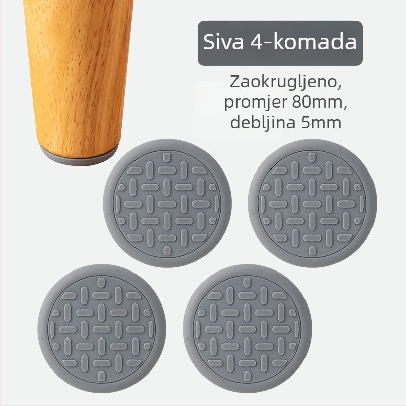 Mingshuo Protuklizne nožne podloške za namještaj – za stolove, stolice i sofe, kvadratni PVC, nordijski stil