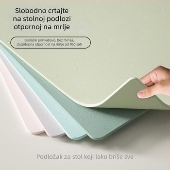 Dječja silikonska podloga za stol – pravokutna, protuklizna, vodootporna i otporna na ulje.