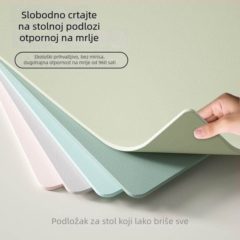 Dječja silikonska podloga za stol – pravokutna, protuklizna, vodootporna i otporna na ulje.