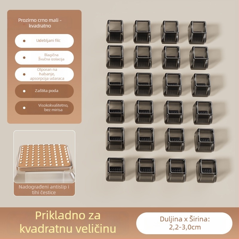 Kružni silikonski zaštitnici nogu stolova i stolica, protuklizni, otporni na habanje