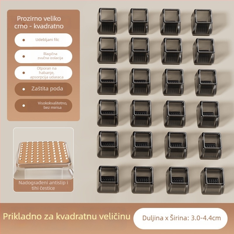 Kružni silikonski zaštitnici nogu stolova i stolica, protuklizni, otporni na habanje