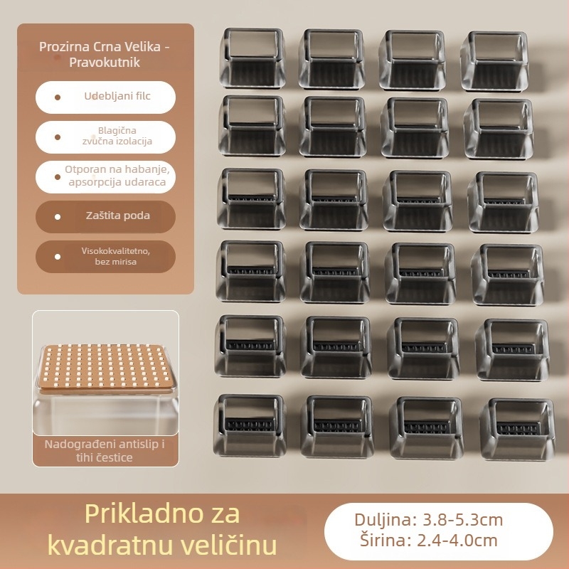 Kružni silikonski zaštitnici nogu stolova i stolica, protuklizni, otporni na habanje