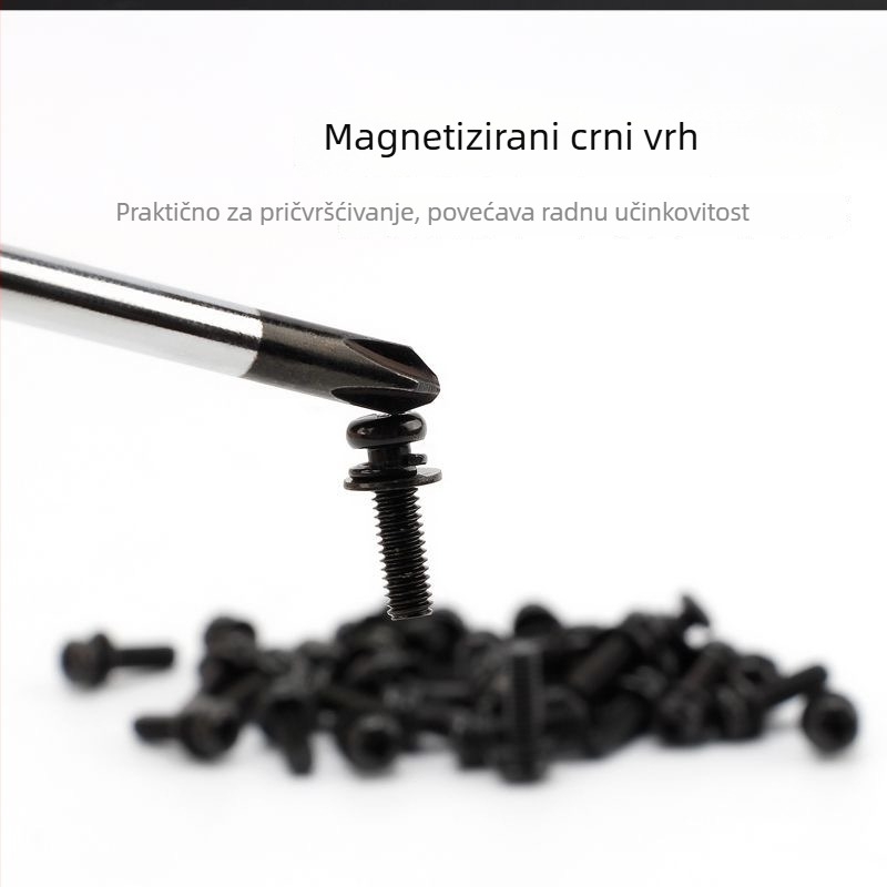 Magnetski odvijač s Phillips i ravnim glavama, 45# čelik, Jiapan marka