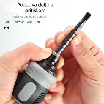 Poluautomatski odvijač s ratchetnim mehanizmom i dvostrukom teleskopskom drškom – kompaktan višenamjenski alat za kućnu upotrebu