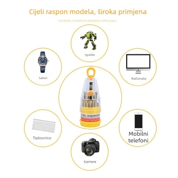30-in-1 set odvijača za demontažu – magnetski, izolirani, od ugljičnog čelika