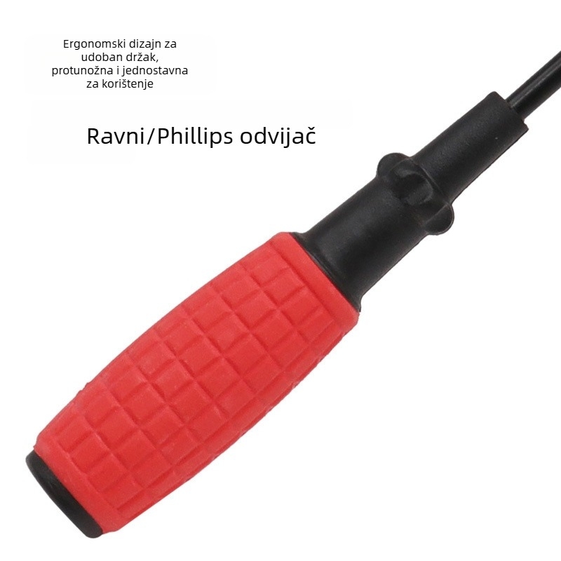 Magnetni odvijač s granatnim oblikom držka, plosna glava i Phillips, karbonska čelika, 43 g – QST EXPRESS