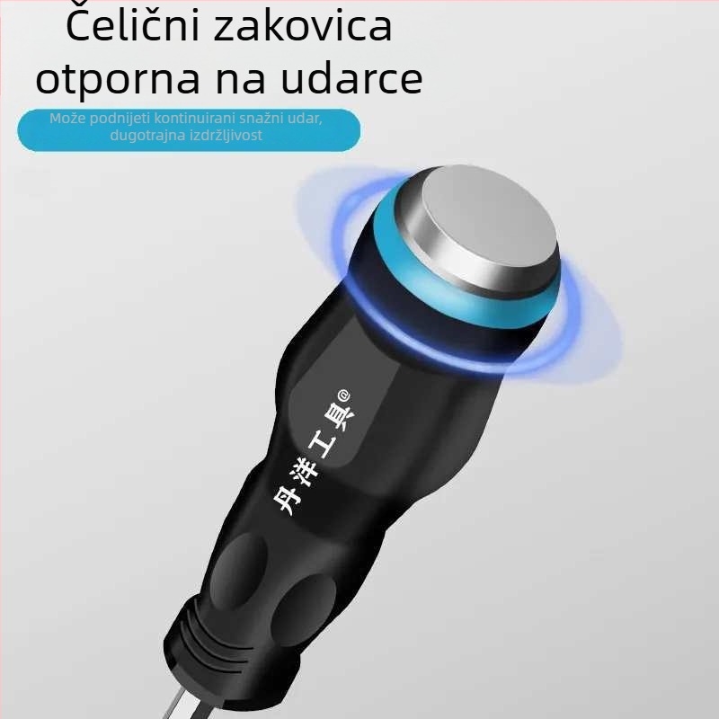 Set udaračkih odvijača s ultra-tvrdimim Phillips i ravnim vrhom, produženi magnetski alat