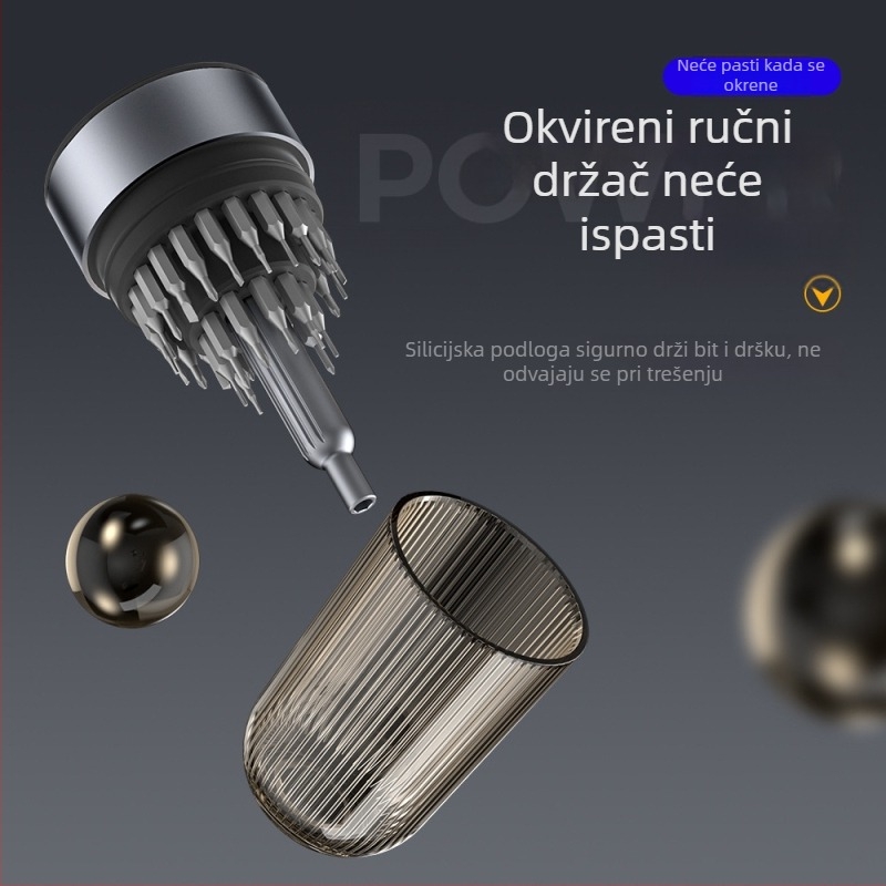 Ručni set odvijača, 31 dijelova, Cr-V čelik, magnetičan, bez izolacije, 300 g